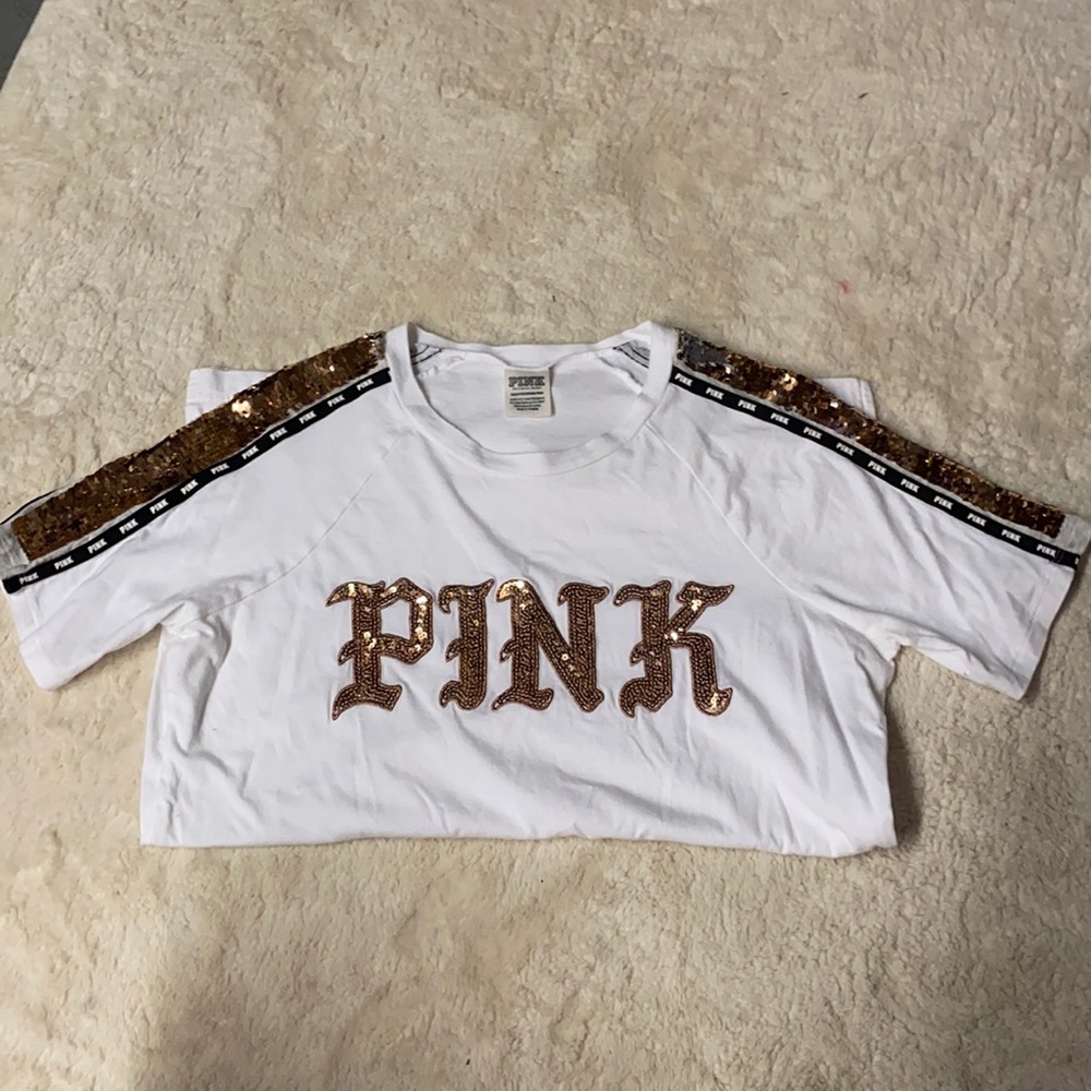 PINK sequined t-shirt